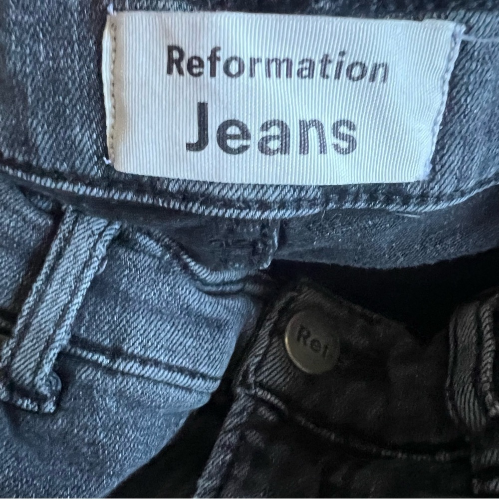 Reformation Black Slim Jeans Modern Fit - Picture 4 of 5